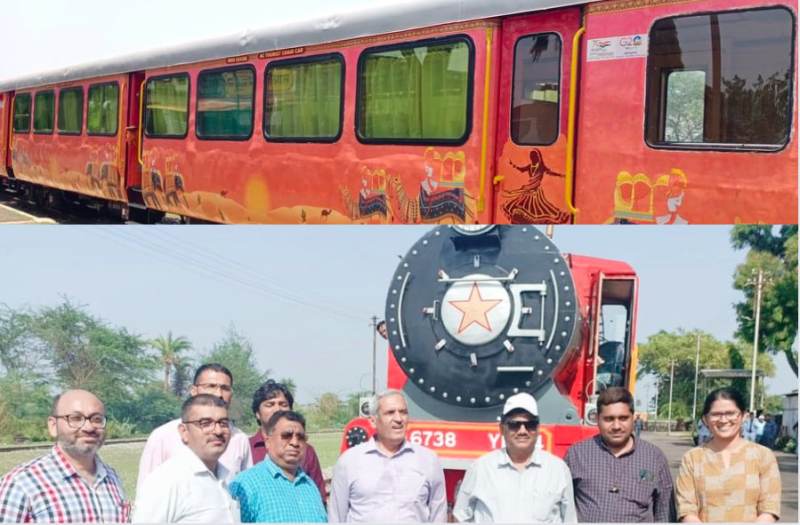 Tourist Train Trial Run On Beautiful Train From Kamlighat To Phulad In Rajasthan