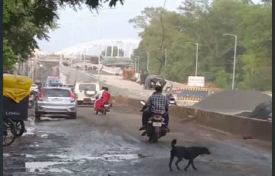 फ्लाईओवर निर्माण, बारिश में आवागमन मुश्किल