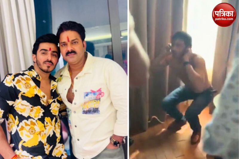 Pawan Singh brother Vishal Singh got Mahesh Pandey clothes removed