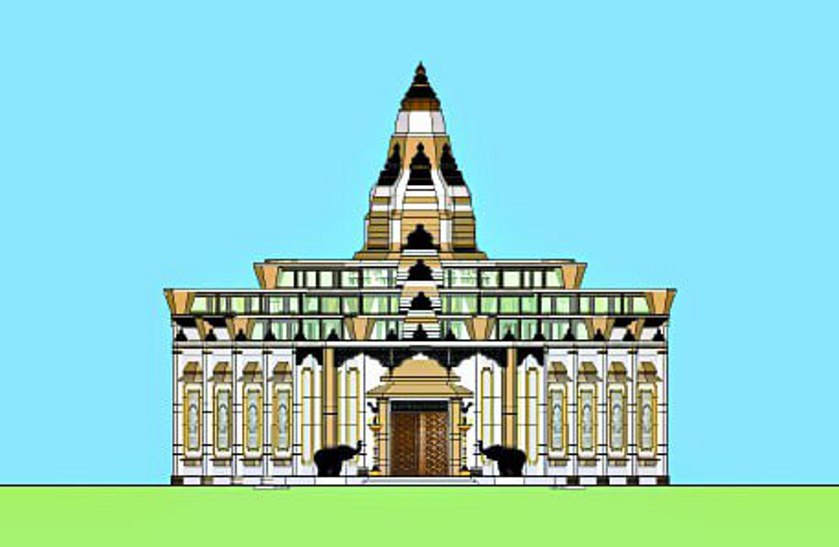 करुणाधाम आश्रम में एक हजार लोग बैठकर कर सकेंगे ध्यान, तैयार हो रहा देवालय