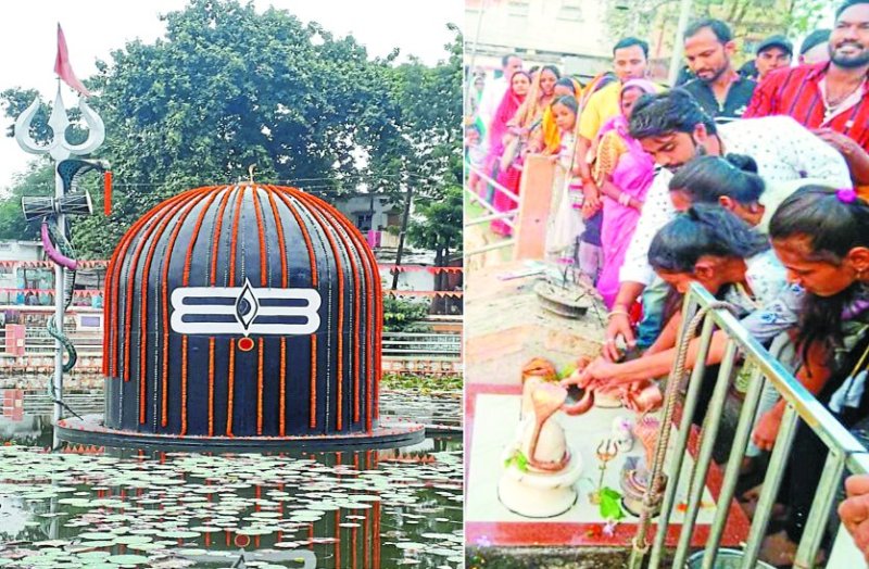 सावन के पहले सोमवार को मंदिरों में उमड़ी भीड़, व्रत रख विशेष पूजा की