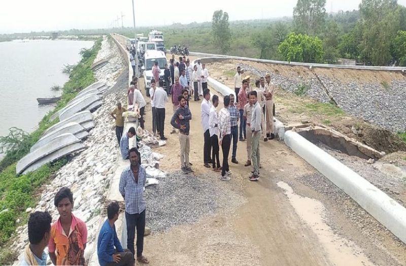 सुकली सेलवाडा बांध की पाल में रिसाव की सूचना से प्रशासन की फूली सांसें, मचा हड़कम्प