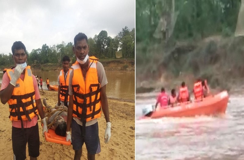मिंगाचल नदी पार करते बहा, दो दिनों की मशक्कत के बाद इस हालत में मिला शव