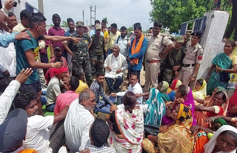 Angry villagers opened front against community building