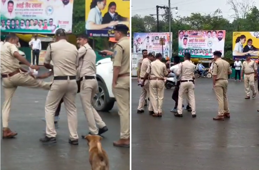 Nan beaten by police on sqare