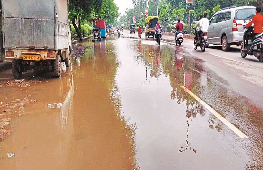 Rainfall: water from house to road, big problem