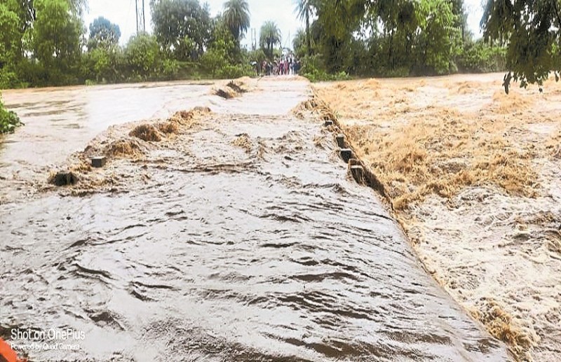 Torrential rain caused flood in Kukur river