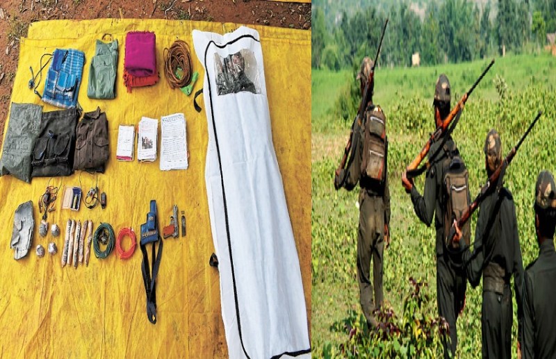 नक्सलियों और जवानों के बीच हुई मुठभेड़, 1 नक्सली ढेर, बरामद किए सामान