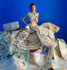 Apeksha became a social media celebrity by designing paper clothes