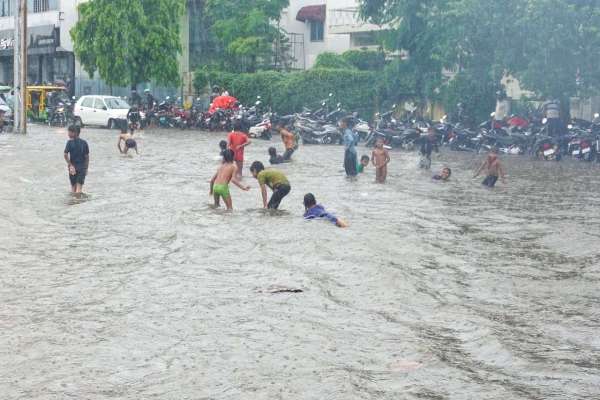rain water logging in jaipur