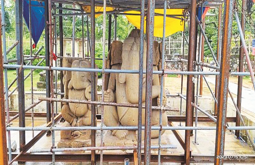 Central Archaeological Department forgot the biggest Ganesh of Chhattisgarh