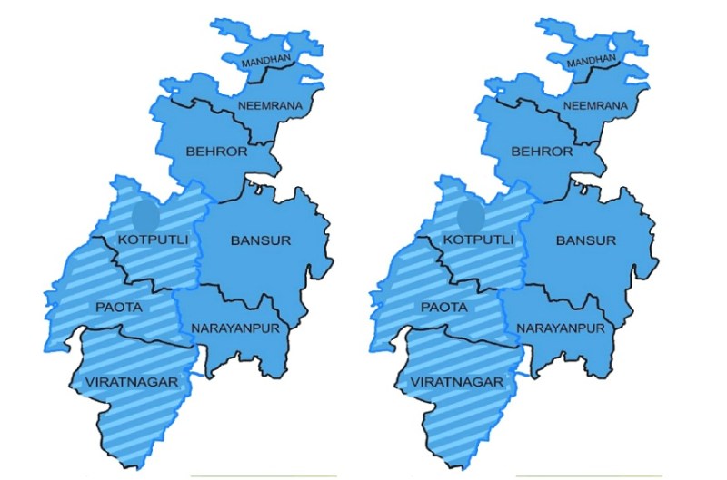 कोटपूतली बहरोड़ नया जिला होने से दो जिलों का बिगड़ेगा भूगोल, IAS शुभम चौधरी IPS रंजिता शर्मा संभालेगी पदभार