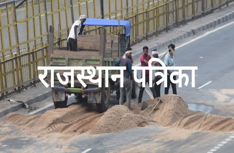 Clash on the highway in front of SP residence, fearless mafia took away Chambal gravel in front of the police… watch video