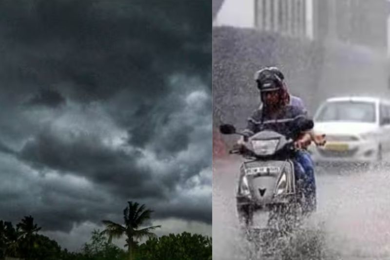  Weather Update very heavy rain will occur in 45 districts till August 13 Dark clouds encamp in sky 