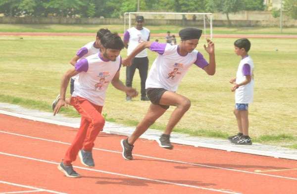 राजीव गांधी शहरी व ग्रामीण ओलंपिक खेलकूद प्रतियोगिता में दिखाया दमखम