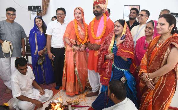 The Russian bride has come on a journey across the seven seas to take