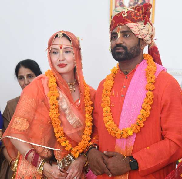 The Russian bride has come on a journey across the seven seas to take