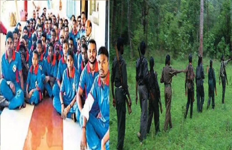 नक्सल इलाके में आज बदलाव का नजारा दिख रहा है।