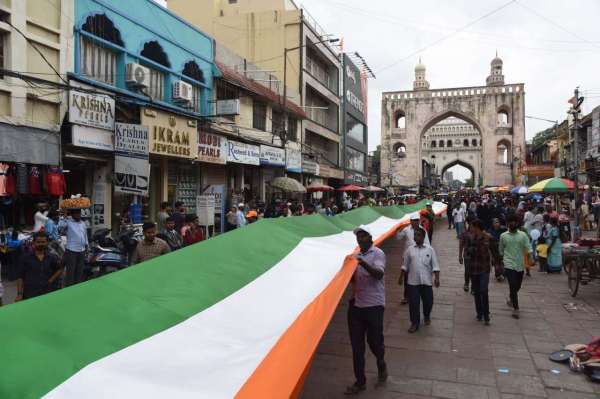 देशभक्ति की भावना से ओतप्रोत हुआ हैदराबाद