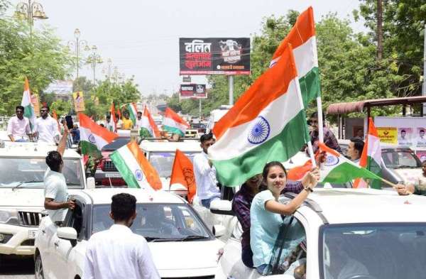 एबीवीपी ने निकाली तिरंगा रैली