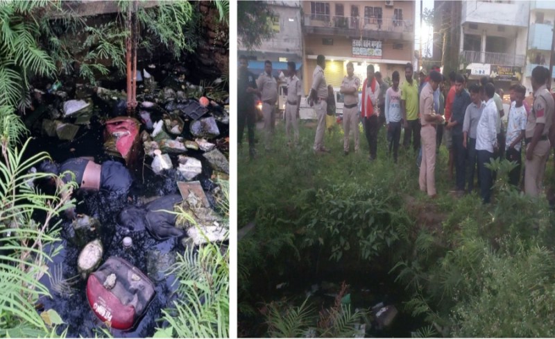 Man-woman dead body found into the well