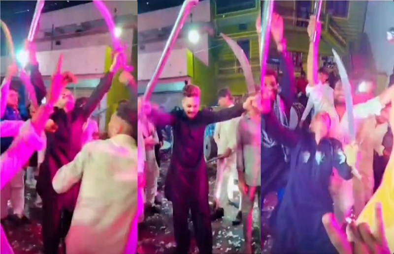 बेखौफ गुंडे-बदमाश.. तलवार से काटा बर्थडे केक, वायरल हो रहा ये VIDEO