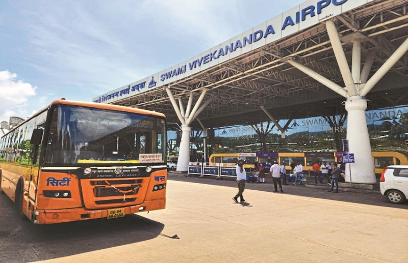 Ban on AC city bus going from airport to Durg