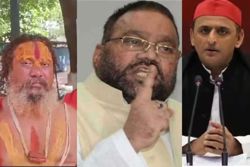 Sant Paramhans Das angered by Swami Prasad Maurya's anti-Hindu statements come to meet Akhilesh Yadav