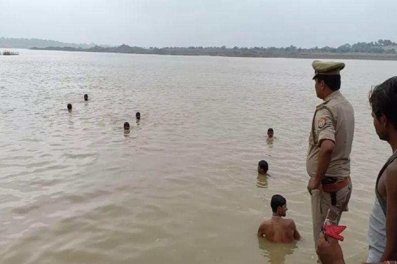 5 children drowned ken river in banda dead bodies of 4 recovered