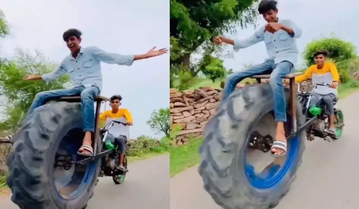 viral_video_boy_installed_tractor_wheel_front_of_bike.png