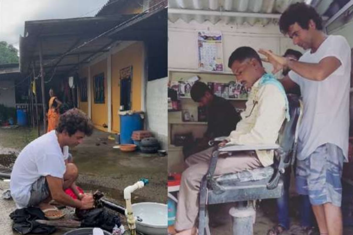 Sunil Grover became a barber cutting hair in a roadside shop