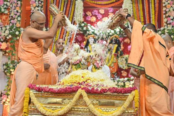 Mahaabhishek took place in Shri Krishna Balram Temple