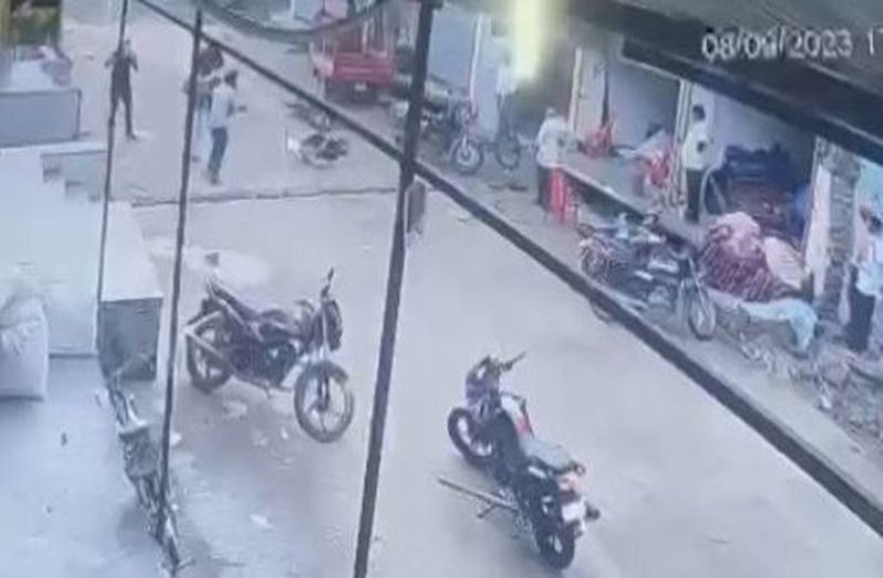 Congress Mandal President shot dead, incident captured in CCTV...watch video