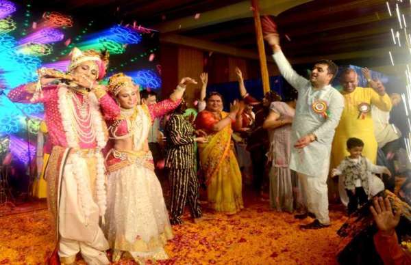 इस्कॉन मंदिर में छलका उत्साह