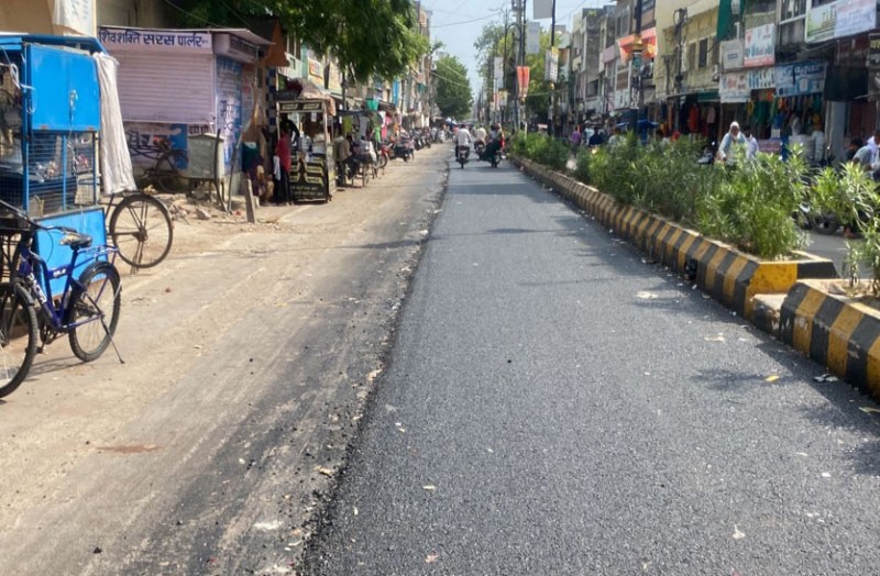 सडक़ निर्माण में अनदेखी: विरोध पर बनाएंगे दोबारा