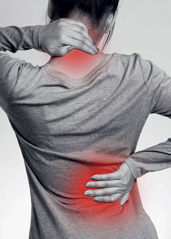 Neck and back pain due to mobile,