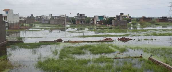 Colonies remained submerged in waterlogging, administration kept sweating on VIP tour...see pictures