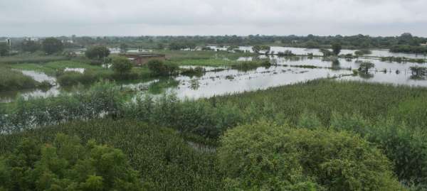 Colonies remained submerged in waterlogging, administration kept sweating on VIP tour...see pictures
