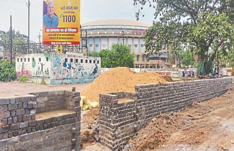 Budha Talab protest site banned, garden being built