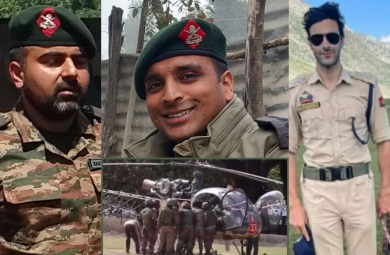 Anantnag Encounter Indian Army Colonel And Major Martyr With Jammu Kashmir Police DSP