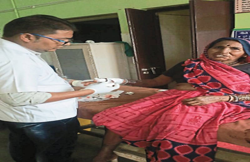 Woman confronted by mad dog