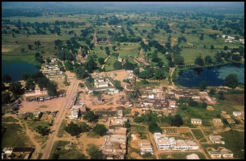 खजुराहो की ड्रोन फोटो