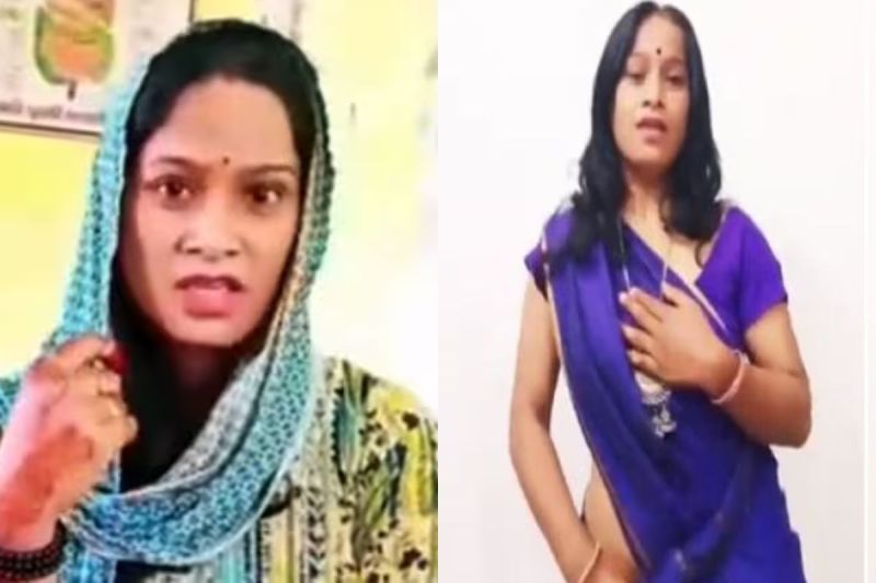 teacher making reel front of children's classroom Video viral in Bulandshahr