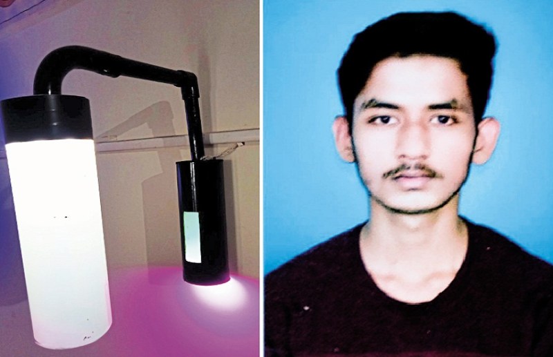 Biology student turned engineer from junk