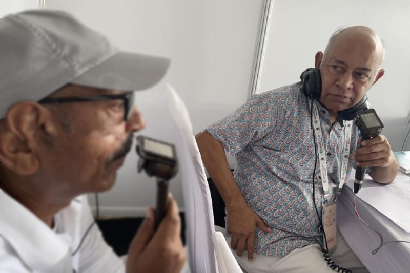 Well known Commentator Mukul Goswami commentary in Davis Cup Lucknow