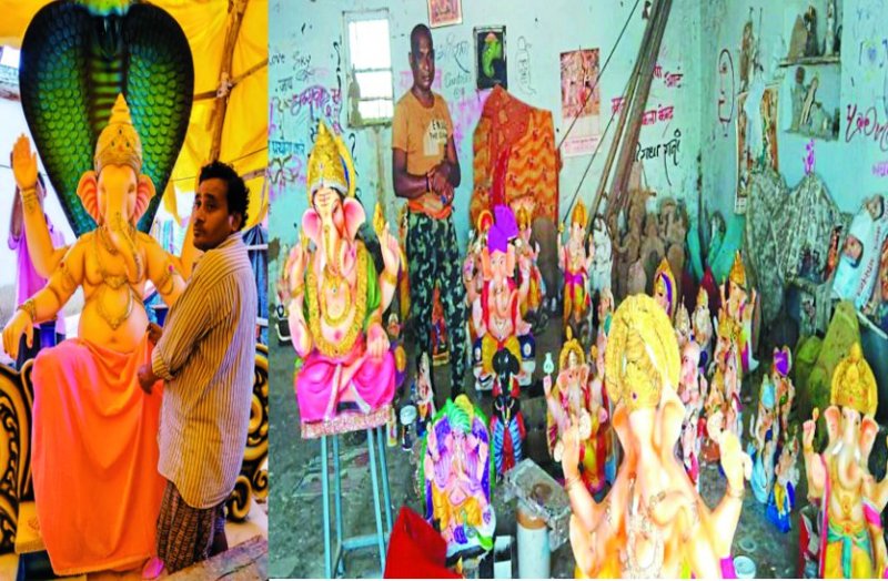 बच्चों से लेकर बुजुर्ग तक हर कोई पर्व को मनाने उत्साहित, विभिन्न रूपों में बिक रही प्रतिमाएं