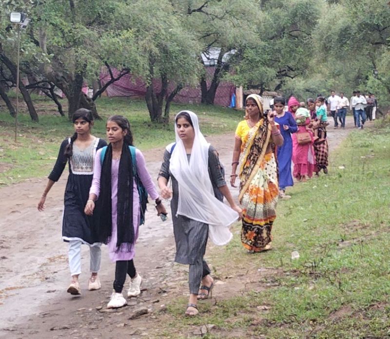 There is activity in the valleys of Sariska, chants of Bajrang Bali are echoing.