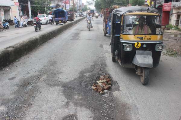 Bad condition of road
