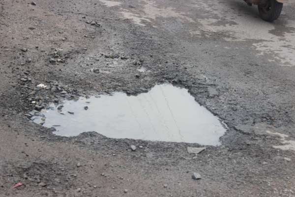 Bad condition of road