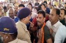 Mandal president and BJP workers dispute with police, fierce scuffle